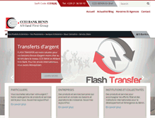 Tablet Screenshot of cceibankbenin.com